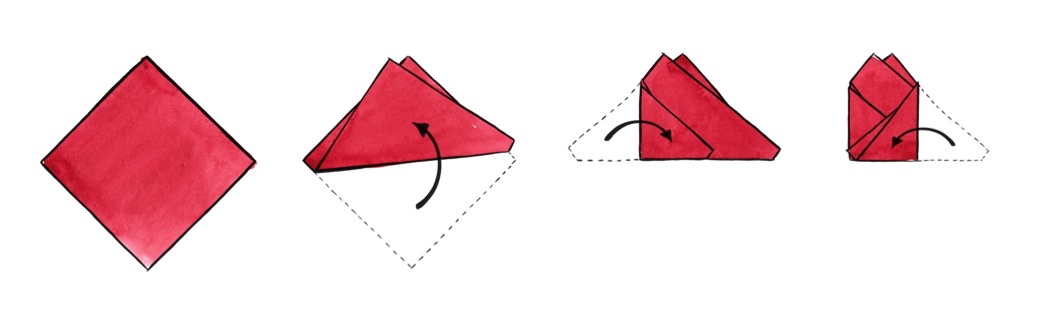 how to fold mens handkerchief