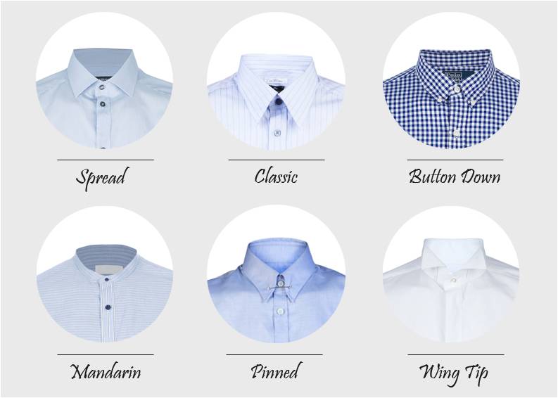 different types of button up shirts