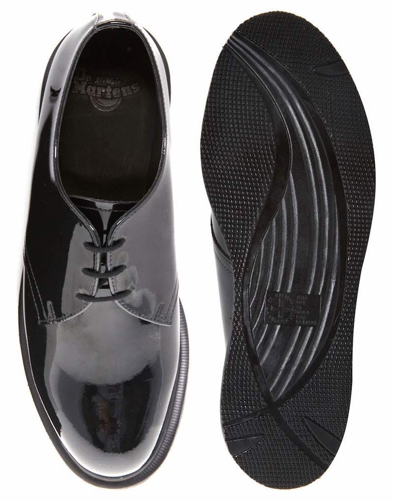 glossy leather shoes