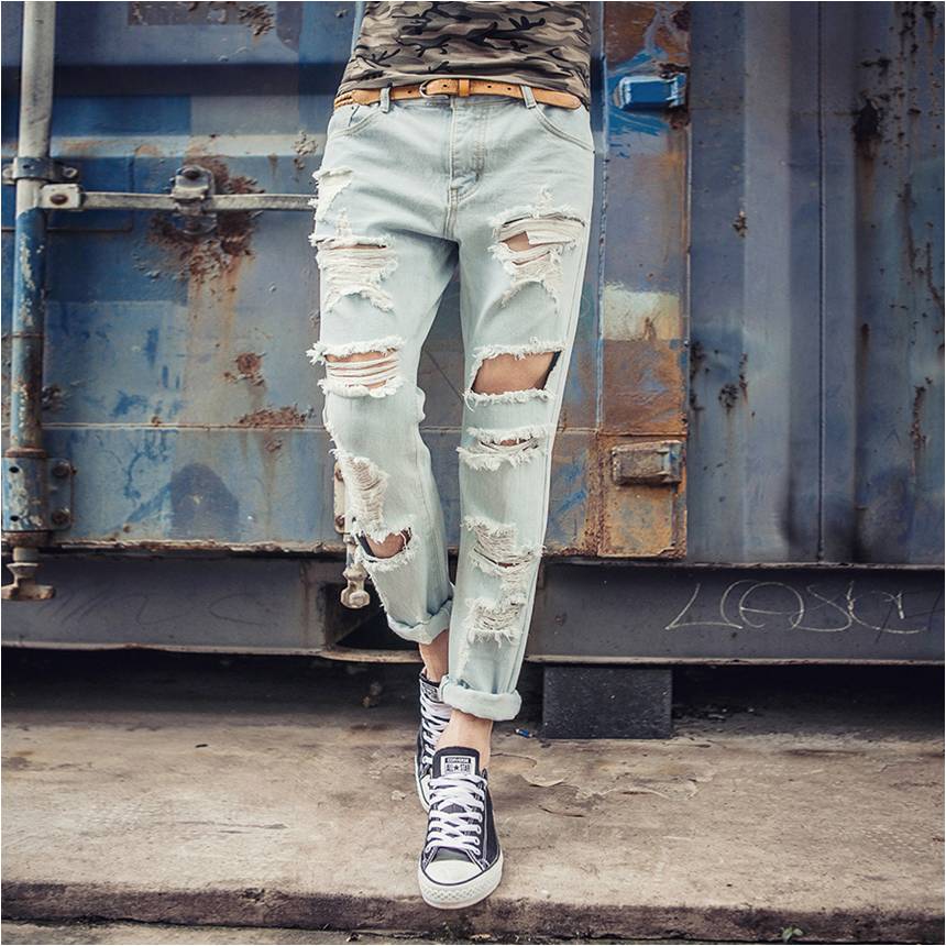 fancy ripped jeans