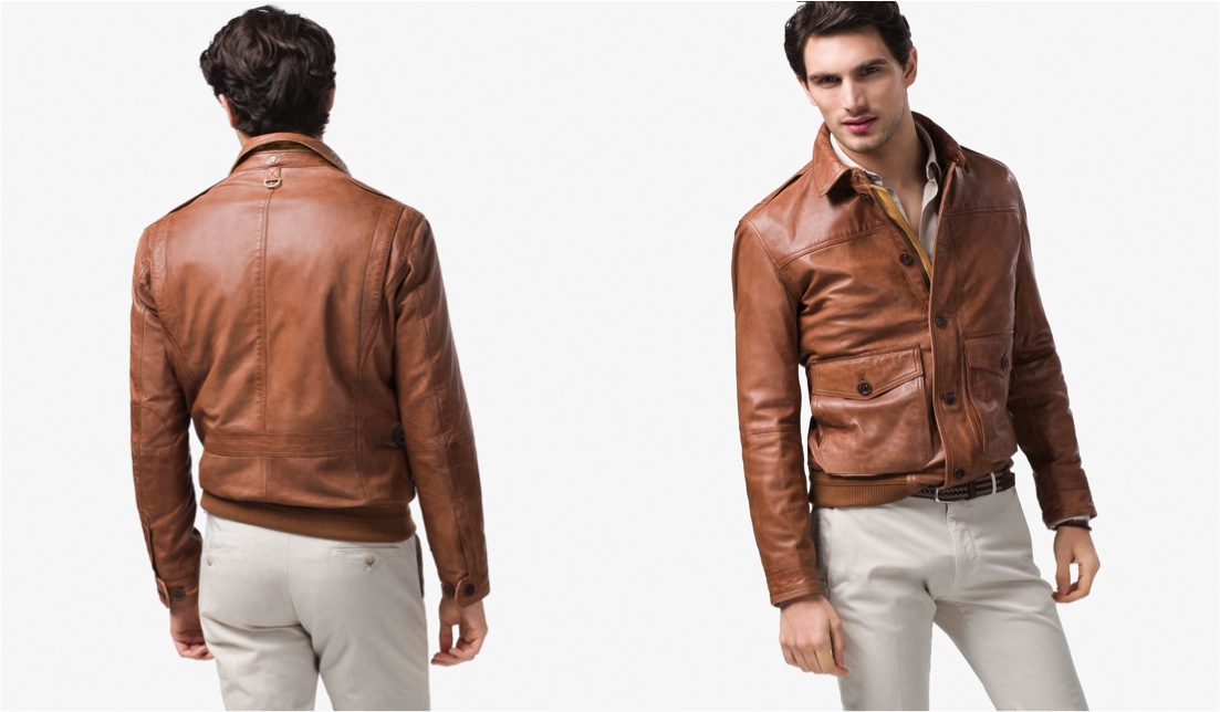 Sale > leather jacket massimo dutti > in stock